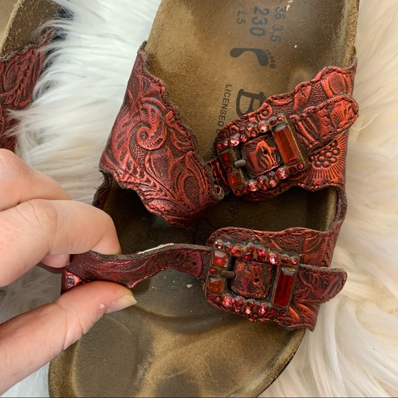 Birkenstock Betula Red Jewel Sandals - Picture 5 of 8